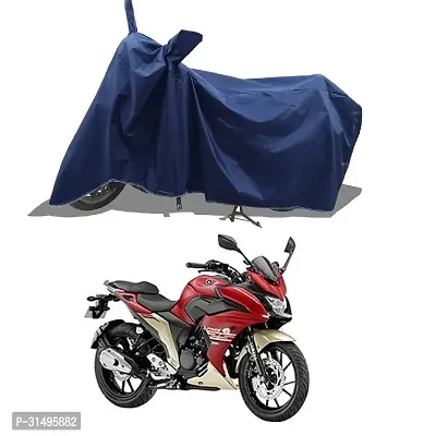 BHOOMIKA :-  Fazer-250 BS6 Two Wheeler Motercycle Bike and Scooty  Cover with Water-Resistant and Dust Proof Premium 190T Fabric_Navy Blue-thumb0