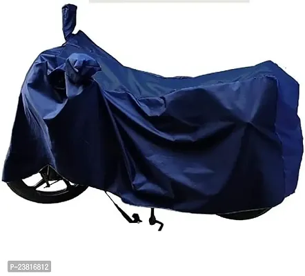 Two Wheeler Cover for Royal Enfield Interceptor 650 Bike with Water Resistant and Dust Proof Premium Polyester Fabric (Blue Colour)