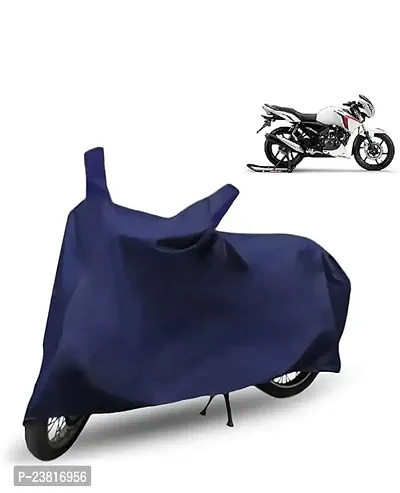 Bike/Motorcycle Body Cover for Tvs Apache RTR 160 (Blue)-thumb0