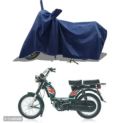 BHOOMIKA :-  TVS Heavy Duty Super XL Two Wheeler Motercycle Bike and Scooty  Cover with Water-Resistant and Dust Proof Premium 190T Fabric_Navy Blue-thumb0