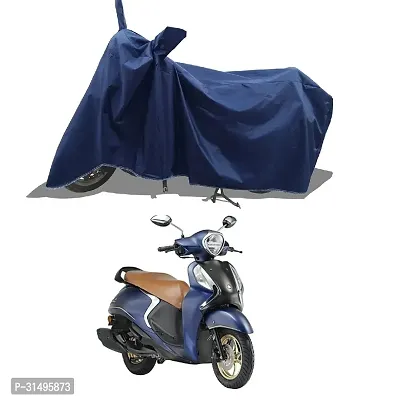 BHOOMIKA :-  Fascino Two Wheeler Motercycle Bike and Scooty  Cover with Water-Resistant and Dust Proof Premium 190T Fabric_Navy Blue-thumb0