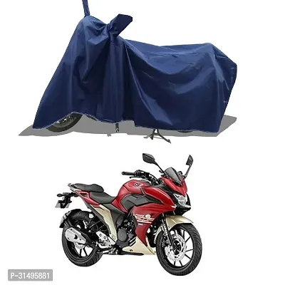 BHOOMIKA :-  Fazer-250 Two Wheeler Motercycle Bike and Scooty  Cover with Water-Resistant and Dust Proof Premium 190T Fabric_Navy Blue-thumb0