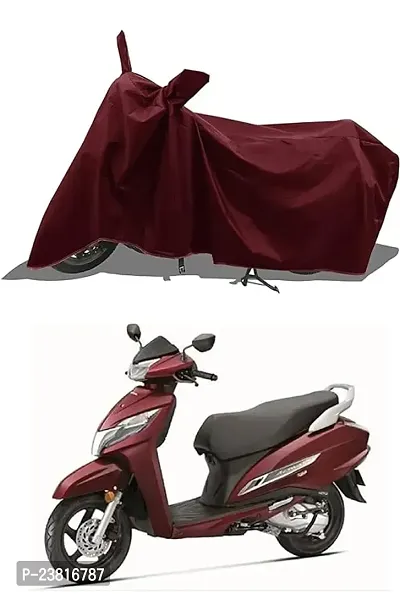 Honda Activa 125 New BS6 Water Resistant - Dust Proof - Full Bike Scooty Two Wheeler Body Cover for Honda Activa 125 (Maroon)