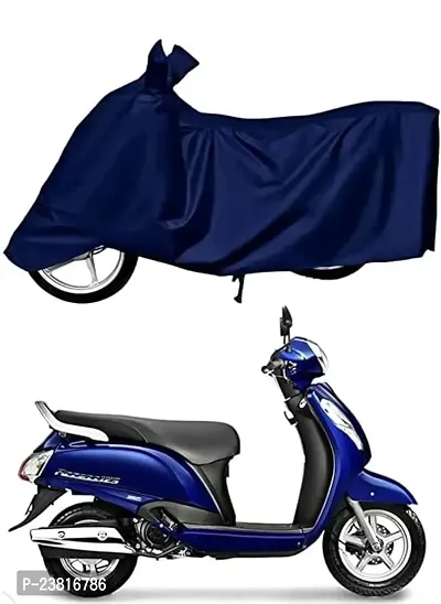 Suzuki Access 125 Water-ressistant - UV Protection And Dust Proof Full Bike - Scooty Two Wheeler Body Cover for Suzuki Access 125 (Navy Blue) Brand bhoomika