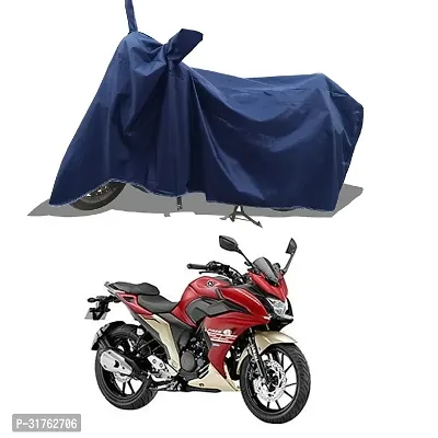 Classic Fazer 25 Two Wheeler Motercycle Bike And Scooty Cover With Water Resistant And Dust Proof Navy Blue-thumb0