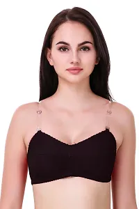 Elegant Net Solid Non Padded Bras For Women- Pack Of 3-thumb2