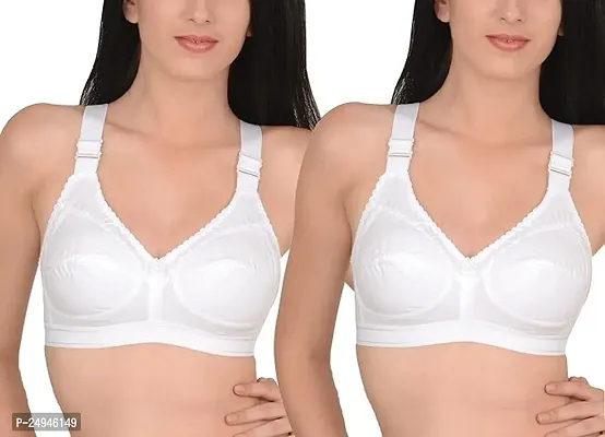 Women's Pure Cotton Bra ( Pack Of 2 )-thumb0