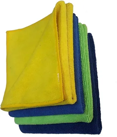 Premium Microfiber Cleaning Cloth Pack Of 4 - Gentle Yet Effective for All Surfaces - Streak-Free Shine - Reusable and Machine Washable - Eco-Friendly Solution.