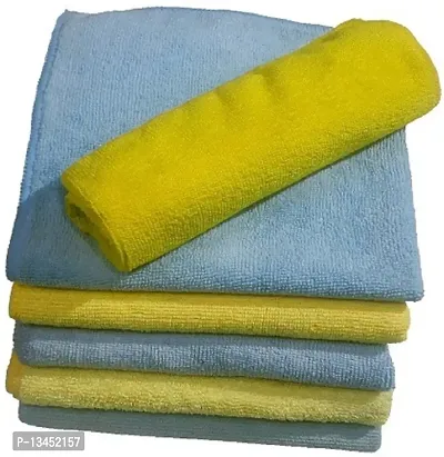 Premium Microfiber Cleaning Cloth Pack Of 6 - Gentle Yet Effective for All Surfaces - Streak-Free Shine - Reusable and Machine Washable - Eco-Friendly Solution.