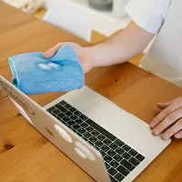 Premium Microfiber Cleaning Cloth Pack Of 5 - Gentle Yet Effective for All Surfaces - Streak-Free Shine - Reusable and Machine Washable - Eco-Friendly Solution.-thumb2