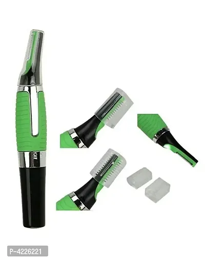 All in One Trimmer small Touches Nose Hair Trimmer with Built in LED Light (Green)-thumb0