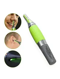 All in One Trimmer small Touches Nose Hair Trimmer with Built in LED Light (Green)-thumb1