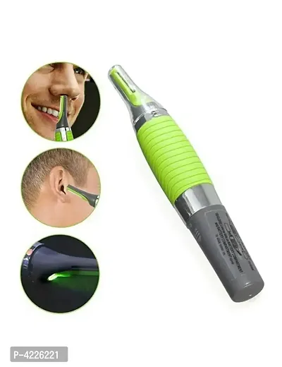 All in One Trimmer small Touches Nose Hair Trimmer with Built in LED Light (Green)-thumb2