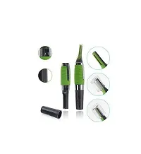 (Pack of 3) All in One Trimmer small Touches Nose Hair Trimmer with Built in LED Light (Green)-thumb1