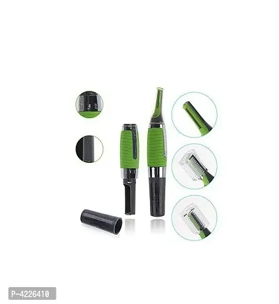 (Pack of 3) All in One Trimmer small Touches Nose Hair Trimmer with Built in LED Light (Green)-thumb2