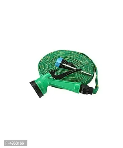 Plastic 10m Water Spray Jet Gun Hose Pipe for Garden/Car/Bike/Pet Wash(Multicolour-thumb0