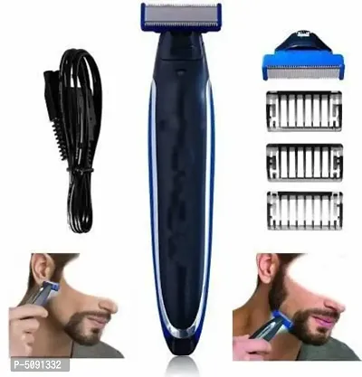 Cordless Rechargeable Beard, Face And Full Body One-Tool Trimmer And Shaver-thumb0