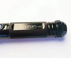 NN JY SUPER 1810 HIGH POWER (2W) RECHARGEABLE BLACK TORCH FLASH LIGHT-thumb2