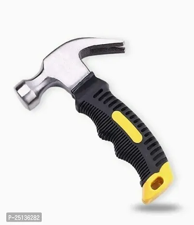NN Mini Portable Claw Hammer Carpentry Iron Hammer Car Safety Glass Escape Hammer Broken Window Hardware Hammer Tool Kit for Home-thumb0