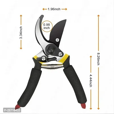 NN Garden Shears Sharp Cutter Pruners Scissor with Safety Lock Pruning Seeds I Grip-Handle Flower Cutter I Tree Trimmers Secateurs, Hand Pruner, Stainless Steel Blades I Gardening Tools