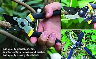 NN Garden Shears Sharp Cutter Pruners Scissor with Safety Lock Pruning Seeds I Grip-Handle Flower Cutter I Tree Trimmers Secateurs, Hand Pruner, Stainless Steel Blades I Gardening Tools-thumb2