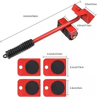 NN New Furniture Lifter/Shifter Tool-4 pcs 3.9x3.15 Furniture Slides Kit, Furniture Move Roller Tools Max Up for 150KG/331LBS 360 Degree Rotatable Pads, Easily Redesign and Rearrange-thumb1