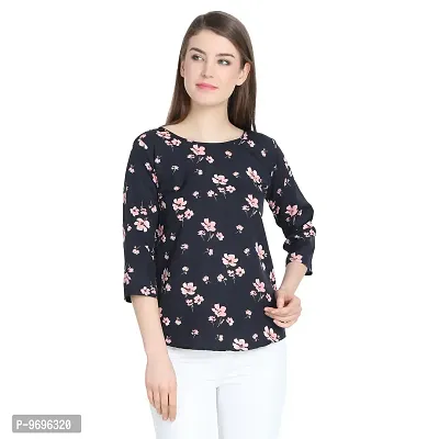 Trendy Cotton Blend Printed Top For Women