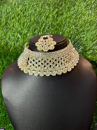 Gold-plated Austrian Diamond Jewellery Bridal Set-thumb2
