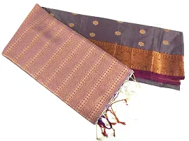 South Soft Silk Zari Woven Sarees with Blouse Piece-thumb1