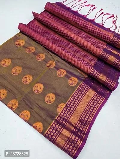 Elegant Kanchipuram Fancy Silk Saree With Blouse