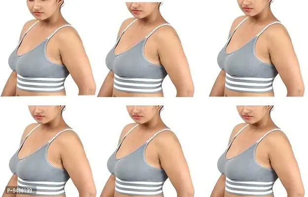 Buy Caracal Women's Cotton Seamless Sports Plus Size Padded Non-Wired Bra  for Regular Use(Size_Free)(Combo Pack of 6) Online In India At Discounted  Prices