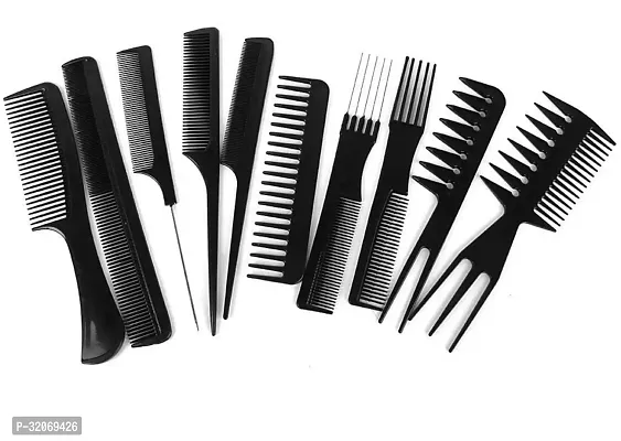 Professional Variety Styling Comb Set, Pack of 10-thumb0