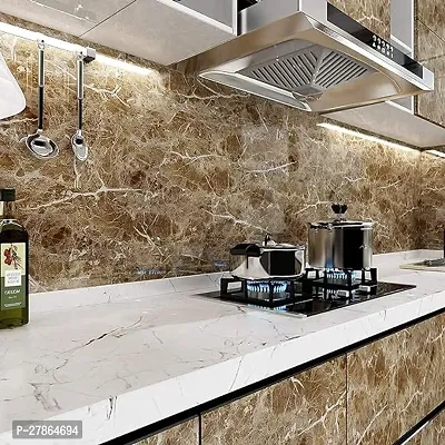 Marble Oil Proof Wallpaper for Kitchen Wall Cabinet-thumb2