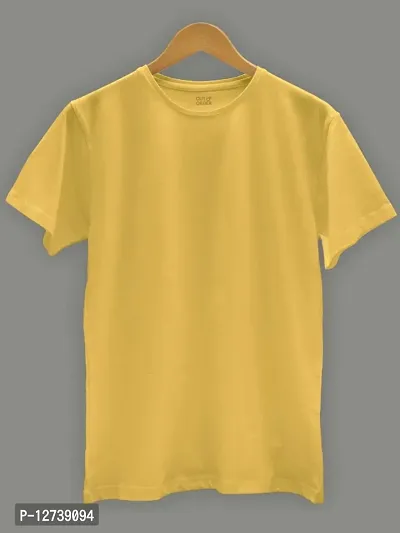 Plain Half Sleeve T-shirt-thumb0