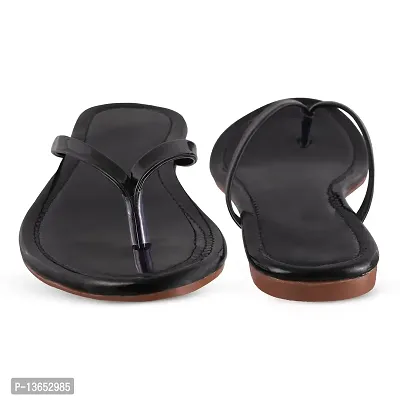 Stylish Comfortable Slippers for Girls & Women (Black, numeric_8)-thumb4
