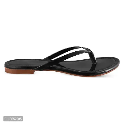 Stylish Comfortable Slippers for Girls & Women (Black, numeric_8)-thumb5