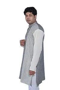 KnowZA ASH with White KHESH Saree and Men Kurta (XX-Large)-thumb4