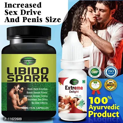 Trendy Libido Spark And Delight Sex Capsule For Men Sex Oil Sexual Oil Massage Gel Sexual Capsule - Increase Sex Time And Power Long Time Power-thumb0