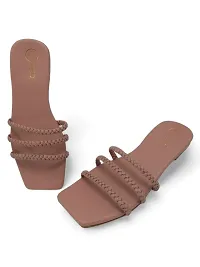 Elegant Synthetic Leather Solid Sandals For Women- Pack Of 2-thumb1