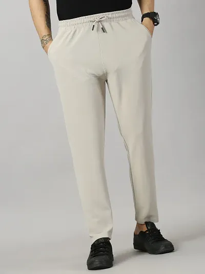 Trendy Polyester Regular Track Pants For Men 