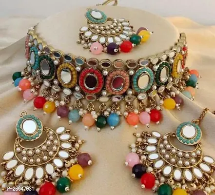 Stylish Alloy Beads Jewellery Set For Women-thumb0