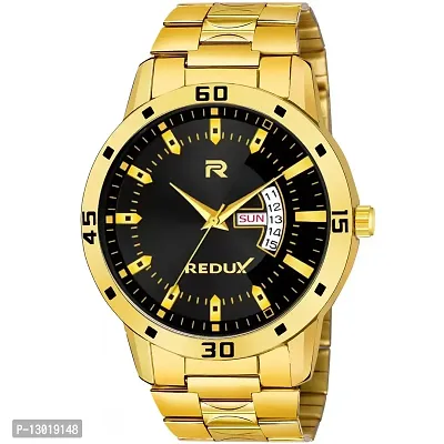REDUX Analog Multi Color Dial Date & Date Watch for Men's (Black)