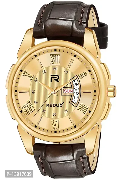 Redux Analogue Golden Dial Men's & Boy's Watch RWS0367S