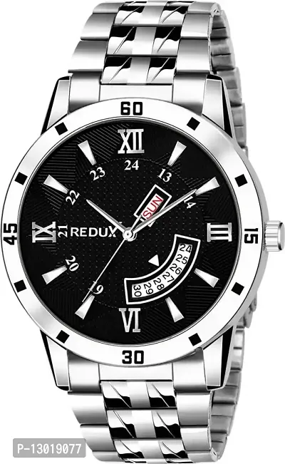 REDUX MW-411 Black Dial Stainless Steel Analog Men's Watch-thumb0