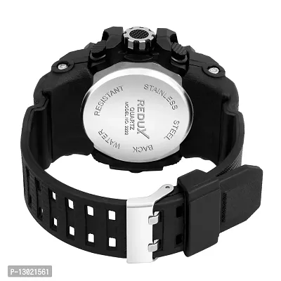 Redux 1545 Golden Dual Time Analog-Digital LED Display Waterproof Watch for Men's-thumb3