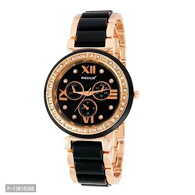 Redux Analogue Black Dial Girls Watch - RWS0027S