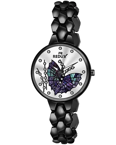 REDUX GW-202 Pretty Butterfly Dial Analogue Watch for Women's & Girl's