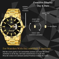 REDUX Analog Multi Color Dial Date & Date Watch for Men's (Black)-thumb3