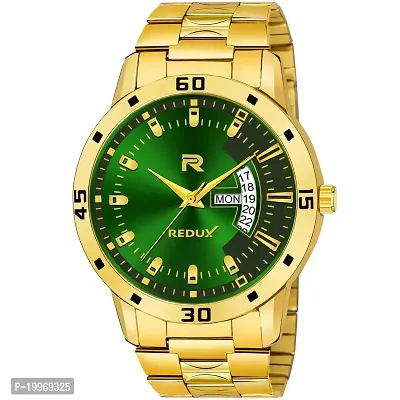 Redux MW-421 Green Dial Gold Stainless Steel Analog Men's Watch-thumb0