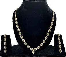 Valentine's Gift by Batulii?s online fashion Gold Plated American Diamond Jewellery set for Women  Girls-thumb3